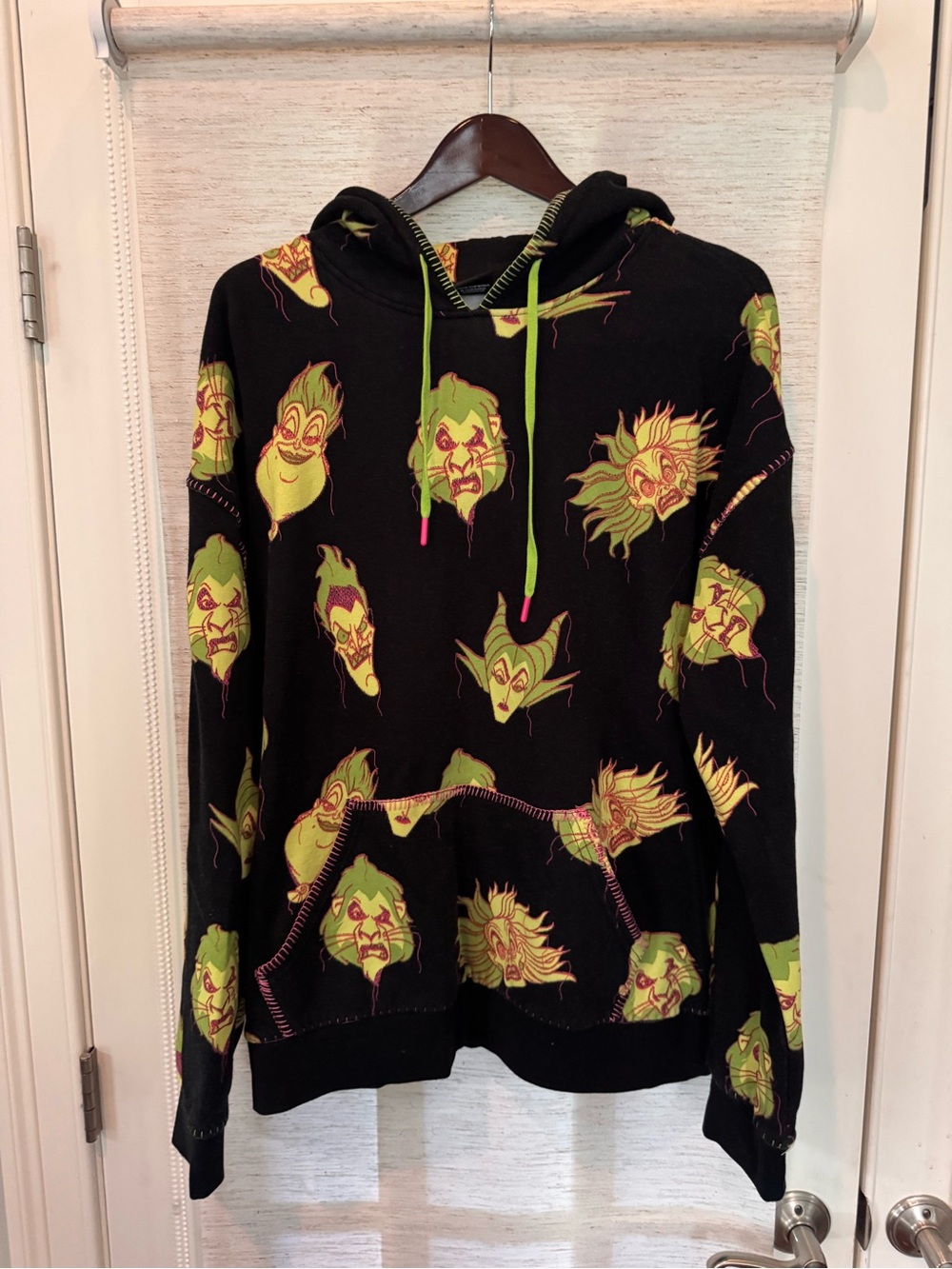 Disney Parks Our Universe Villains Allover Print Hoodie Scar Ursula Maleficent